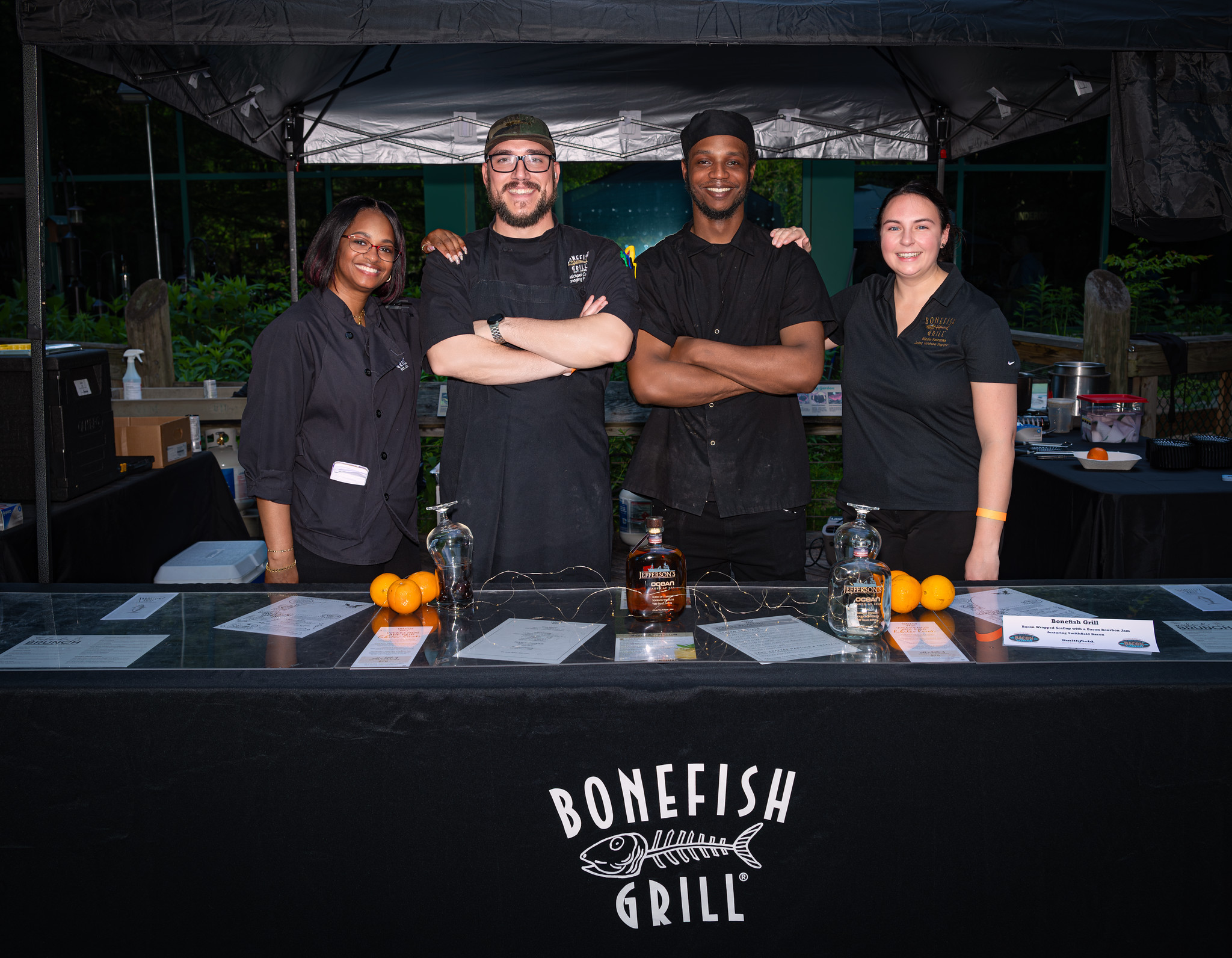 Culinary crew with signature cocktails