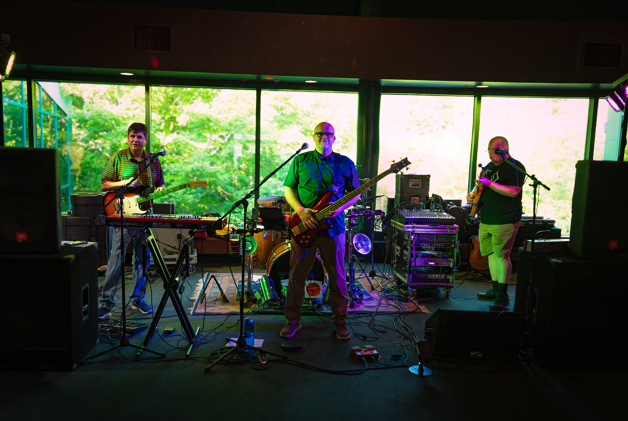 Live band performing on stage